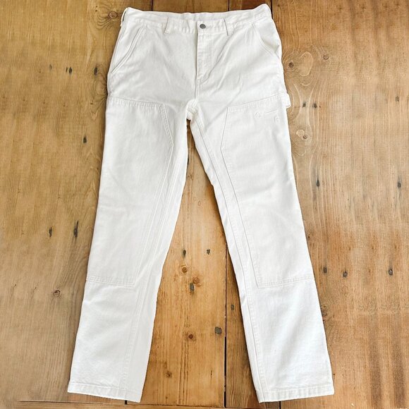 Pacsun Colour Range Carpenter Jeans Pants White M Waist 36 Recycled‎ - Picture 1 of 11